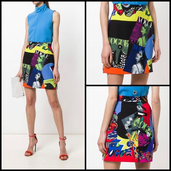 Vintage Versace Tribute Collection | Vogue 91’ Print Mini Skirt - Picture 1 of 16